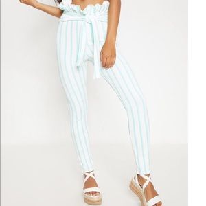 Mint Stripe Paperbag